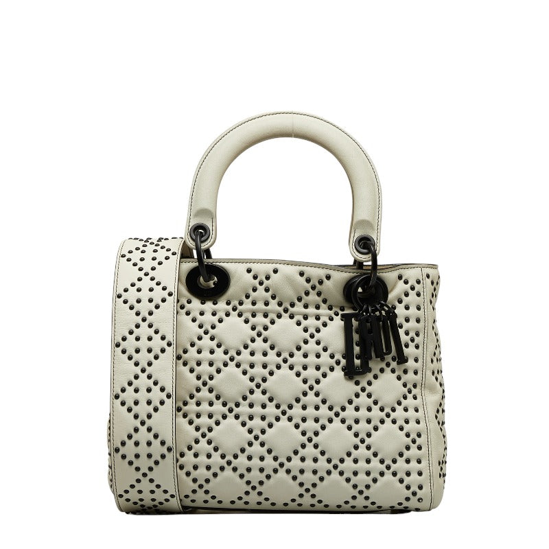 Dior Lady  Shoulder Bag 2WAY Black Leather  Dior
