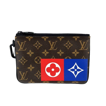 Louis Vuitton Pochette Zippée  Canvas Clutch Bag ()