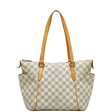LOUIS VUITTON Totally PM in Damier Azur N41280 Tote Bag White