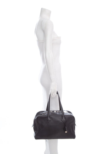 Hermès Victoria Black Togo Leather Handbag