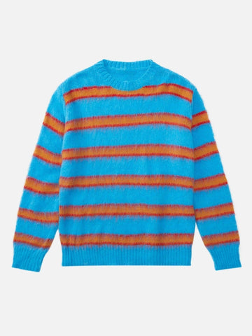 Sneakerland Color Contrast Striped Sweater