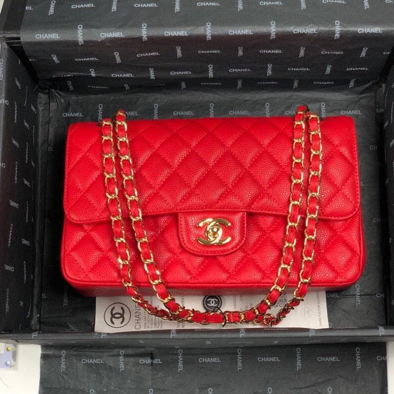Makersluxe - Caviar Jumbo Shoulder Bag Red