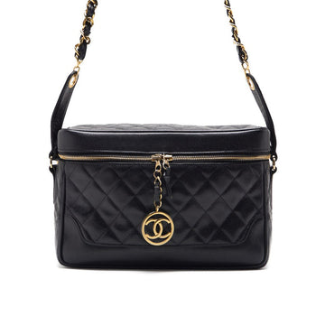 Chanel Matrasse Circle Coco Charm Vanity Bag Chain Shoulder Caviar S Black   Shoulder Bag  ? Ship??SS? Vintage s Online
