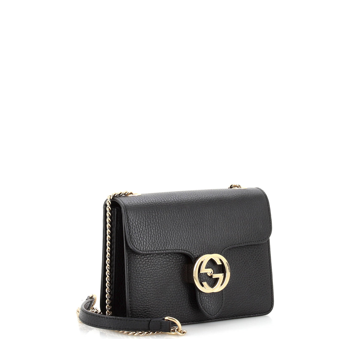 Interlocking Shoulder Bag Leather Small