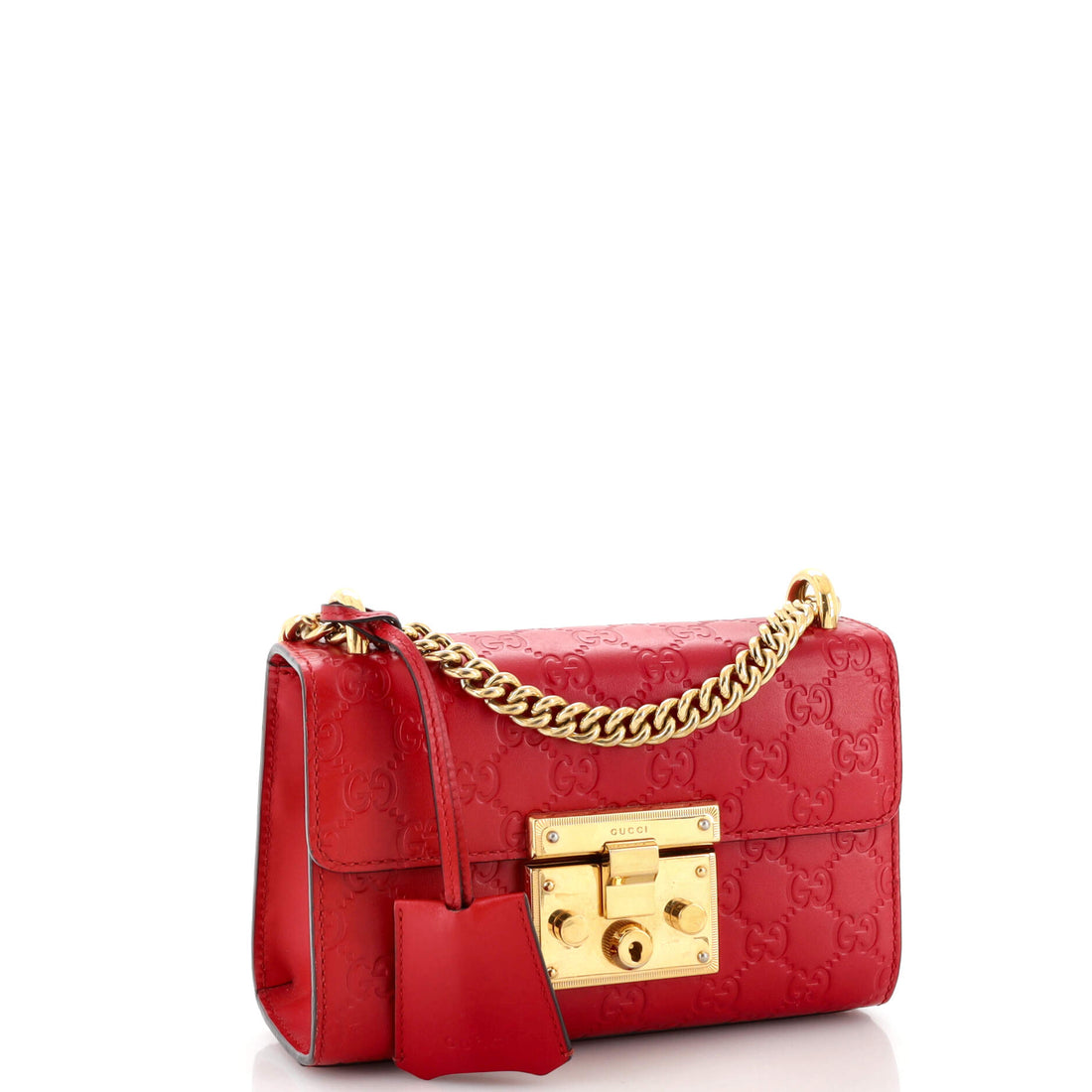 Padlock Shoulder Bag Guccissima Leather Small
