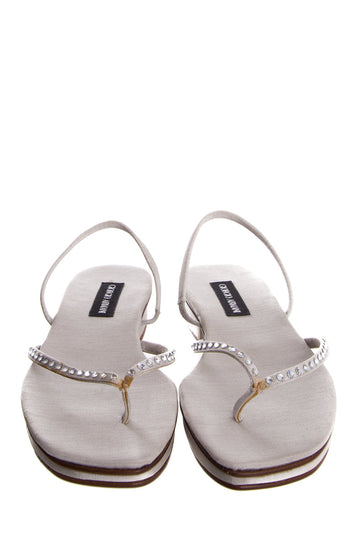 Giorgio Armani Gray Sandals SZ 36