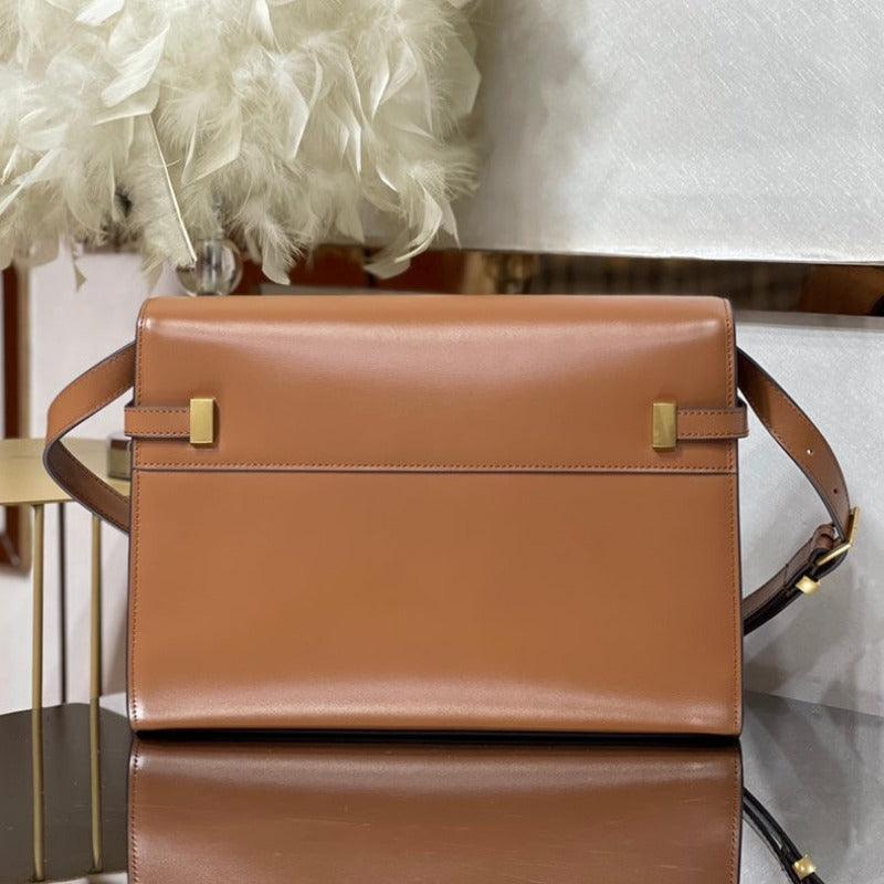 Makersluxe - MANHATTAN SHOULDER BAG IN BOX BRICK