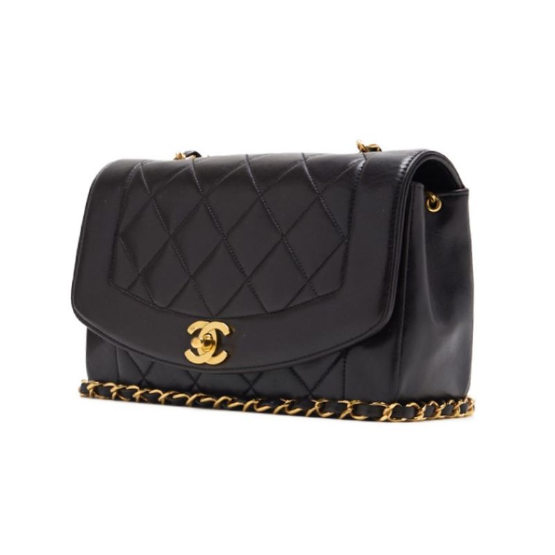 Chanel Matrasse Dianaflap Chain Shoulder  Black  Shoulder Bag Mini Shoulder Bag  Bag Hybrid ? Ship?  Mountain Bookstore Online