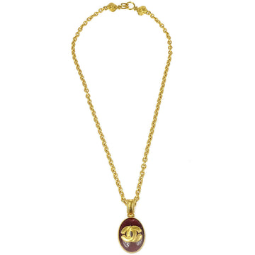 Chanel 1996 Gold Chain Pendant Necklace 96A