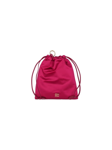 Miu Miu Women Duchesse Logo Pouch