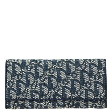 Christian Dior Navy Trotter Long Wallet Purse