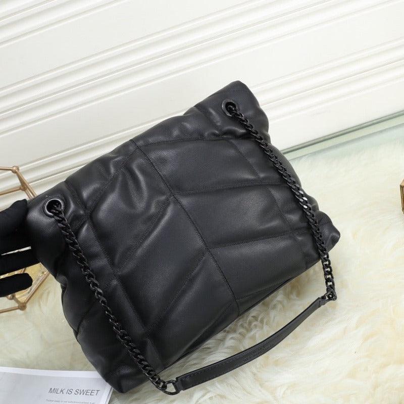 Makersluxe - Loulou Puffer Shoulder Bag Black