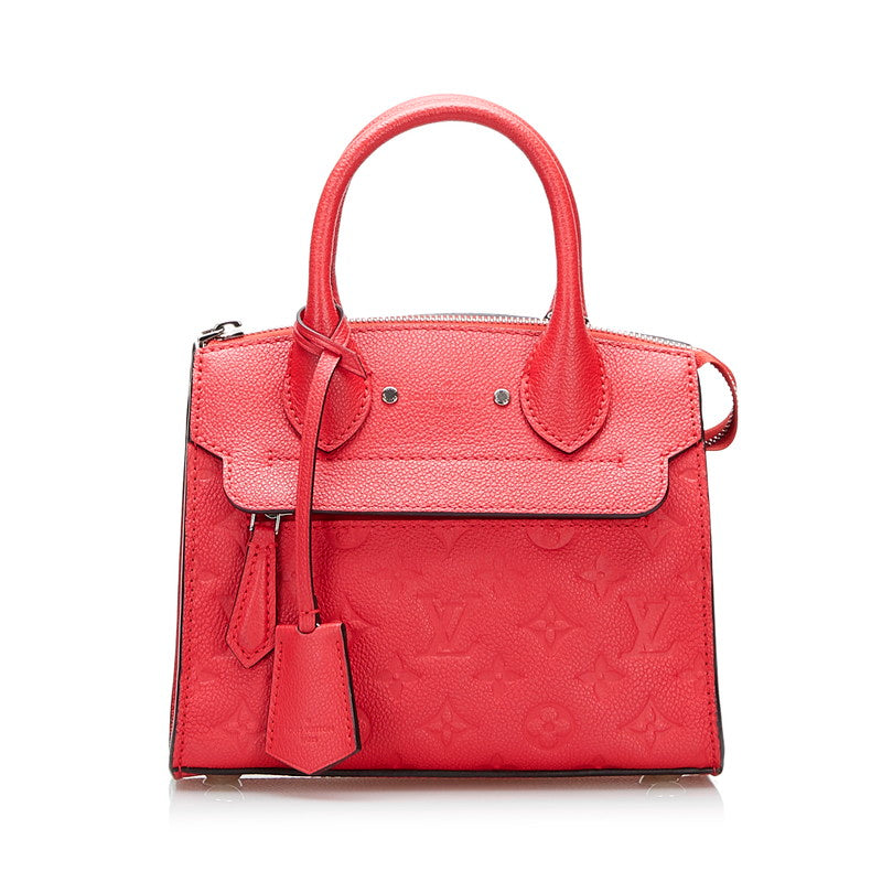 Louis Vuitton Monogram Implant Punch Mini Handbag Shoulder Bag 2WAY M41747 Poppetal Leather  Louis Vuitton