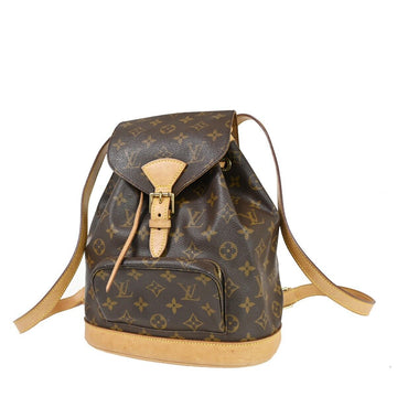 Louis Vuitton Montsouris Mm  Canvas Backpack Bag ()