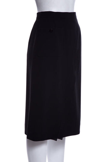 Chanel Black Pencil Skirt SZ 38