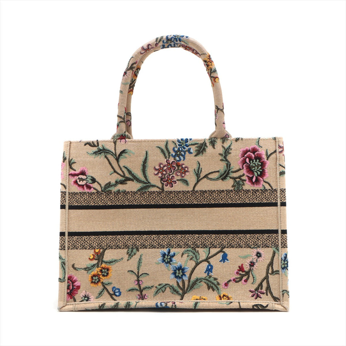 Christian Dior Book Tote Medium Straw  Bag Beige Tote Bag
