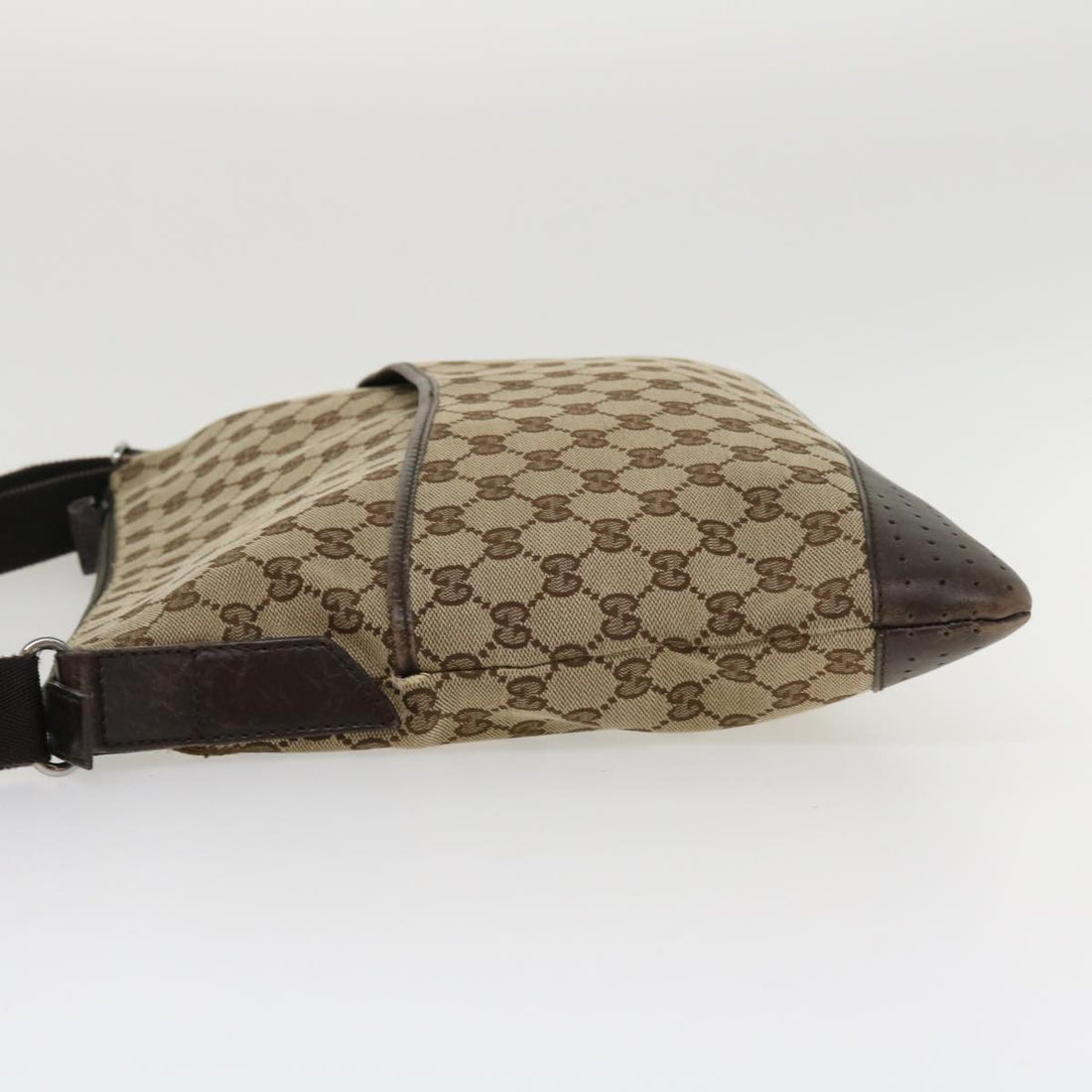 GUCCI GG Canvas Shoulder Bag Canvas Beige Brown 145856 ac1754