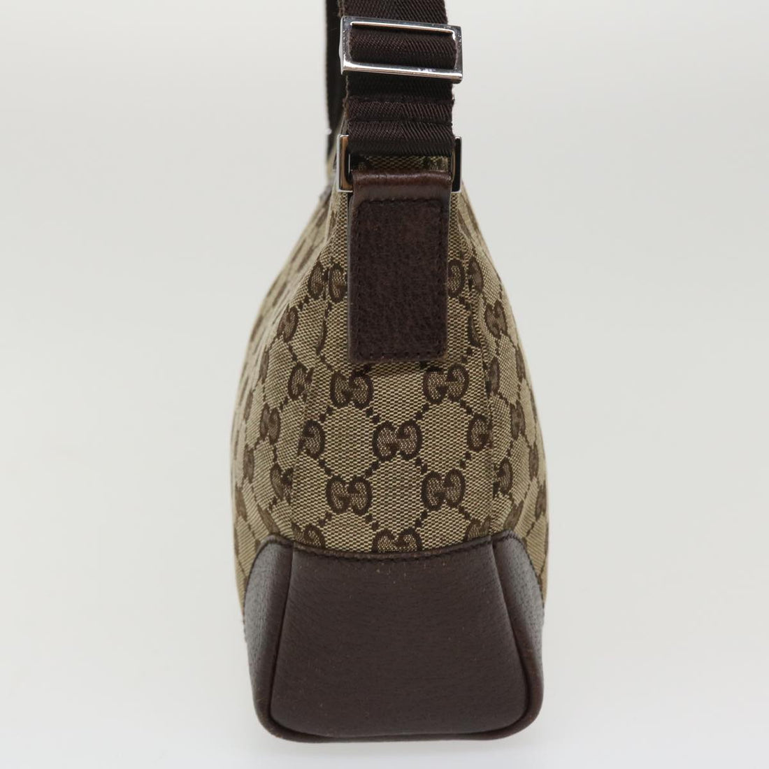 GUCCI GG Canvas Shoulder Bag Canvas Beige Brown 114273 ac1767