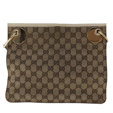 GUCCI GG Canvas Shoulder Bag Beige 120841 ac2002