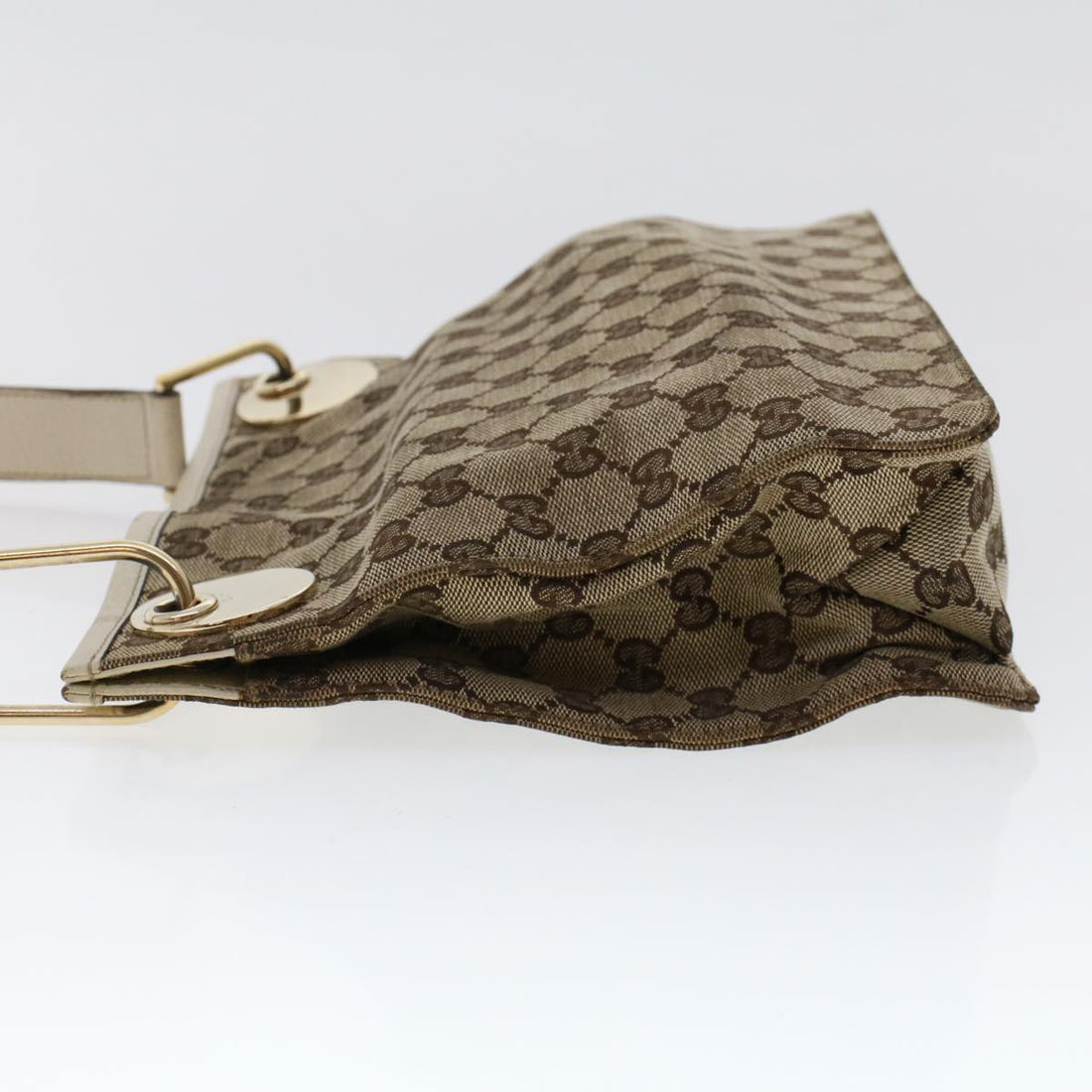GUCCI GG Canvas Shoulder Bag Beige 120841 ac2002