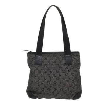 GUCCI GG Canvas Shoulder Bag Leather Black 28893 ac2029