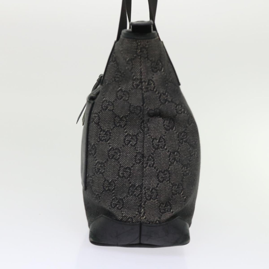 GUCCI GG Canvas Shoulder Bag Leather Black 28893 ac2029