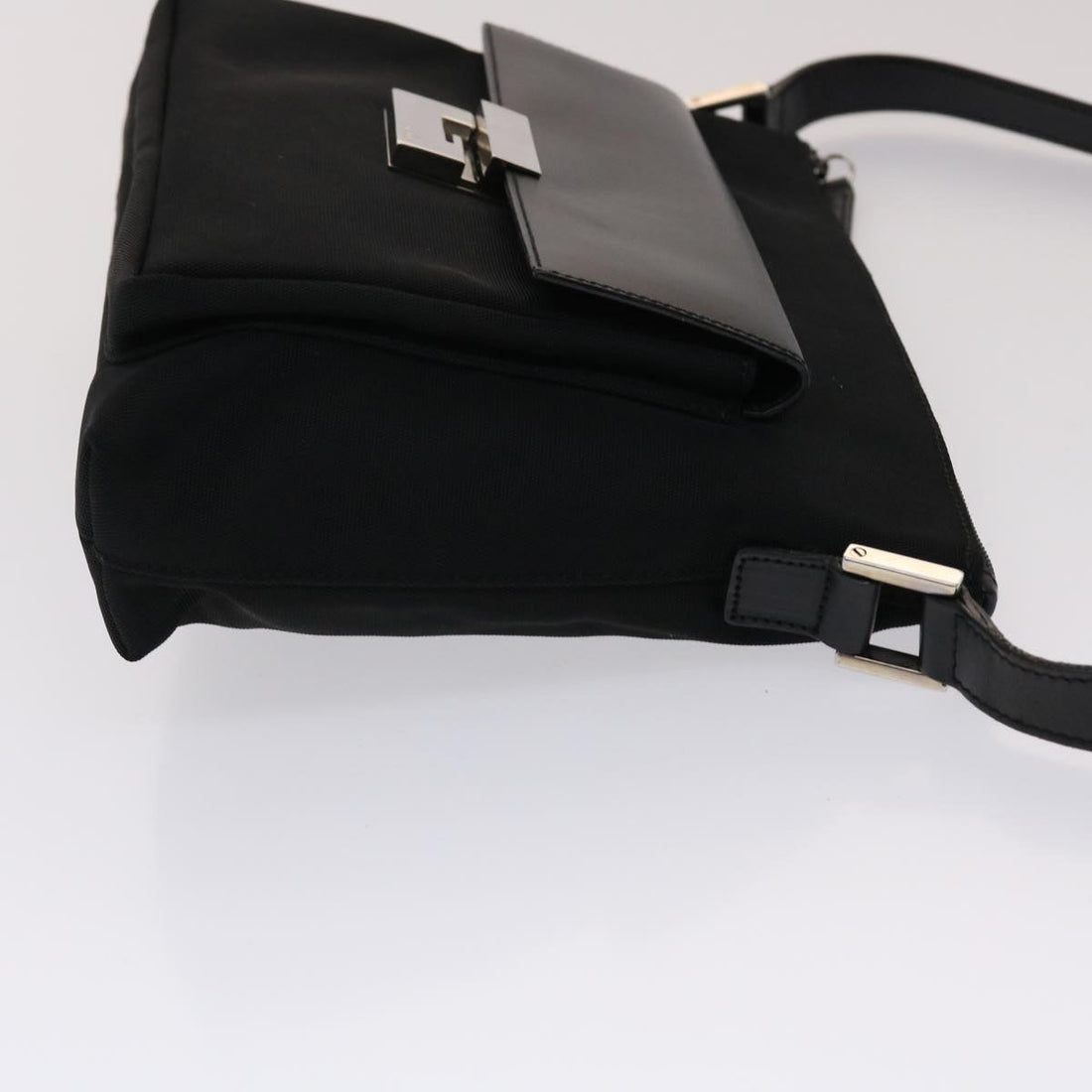 GUCCI Shoulder Bag Nylon Leather Black 002•2865•0504 ac2038