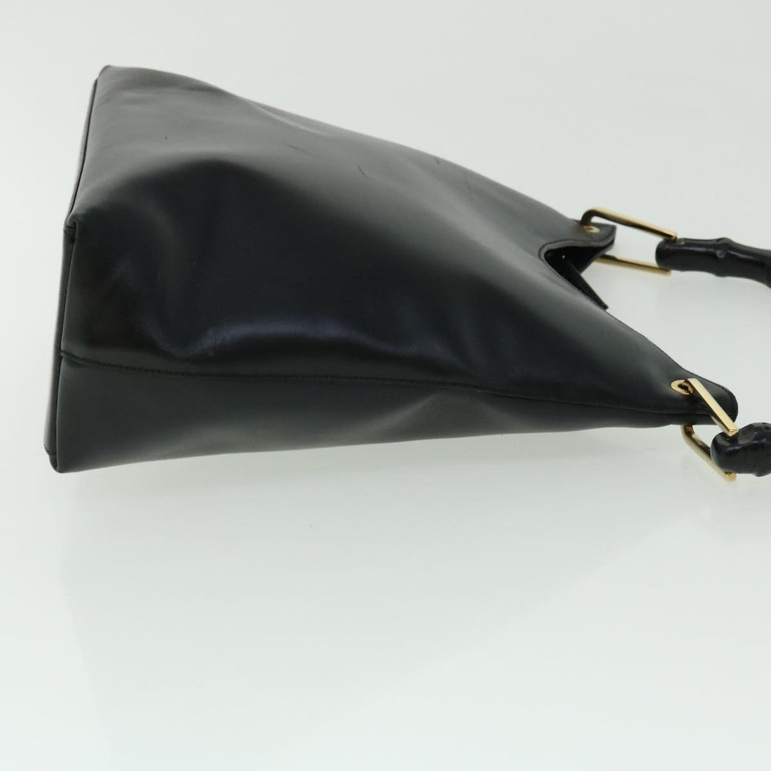 GUCCI Bamboo Shoulder Bag Leather Black 001.3007.001274 ac2080