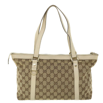 GUCCI GG Canvas Tote Bag Beige 141470 ac2124