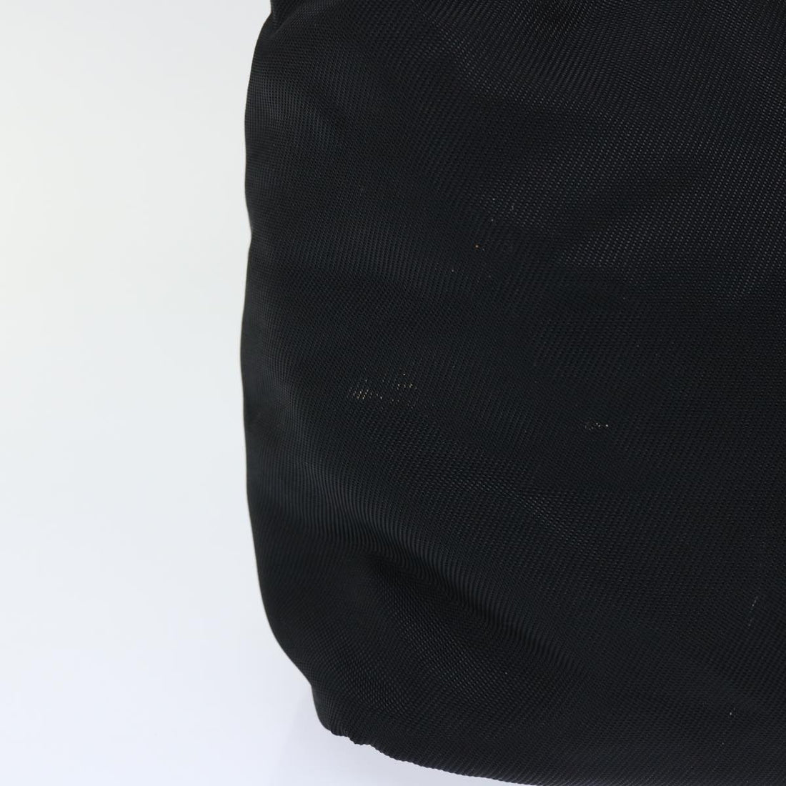 GUCCI Bamboo Shoulder Bag Nylon Black ac2138