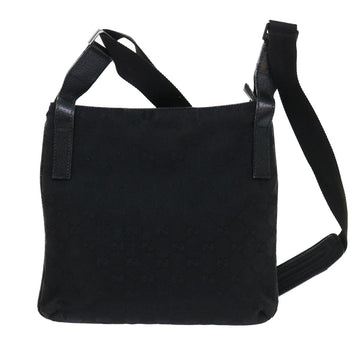 GUCCI GG Canvas Shoulder Bag Canvas Leather Black 122793 ac2179