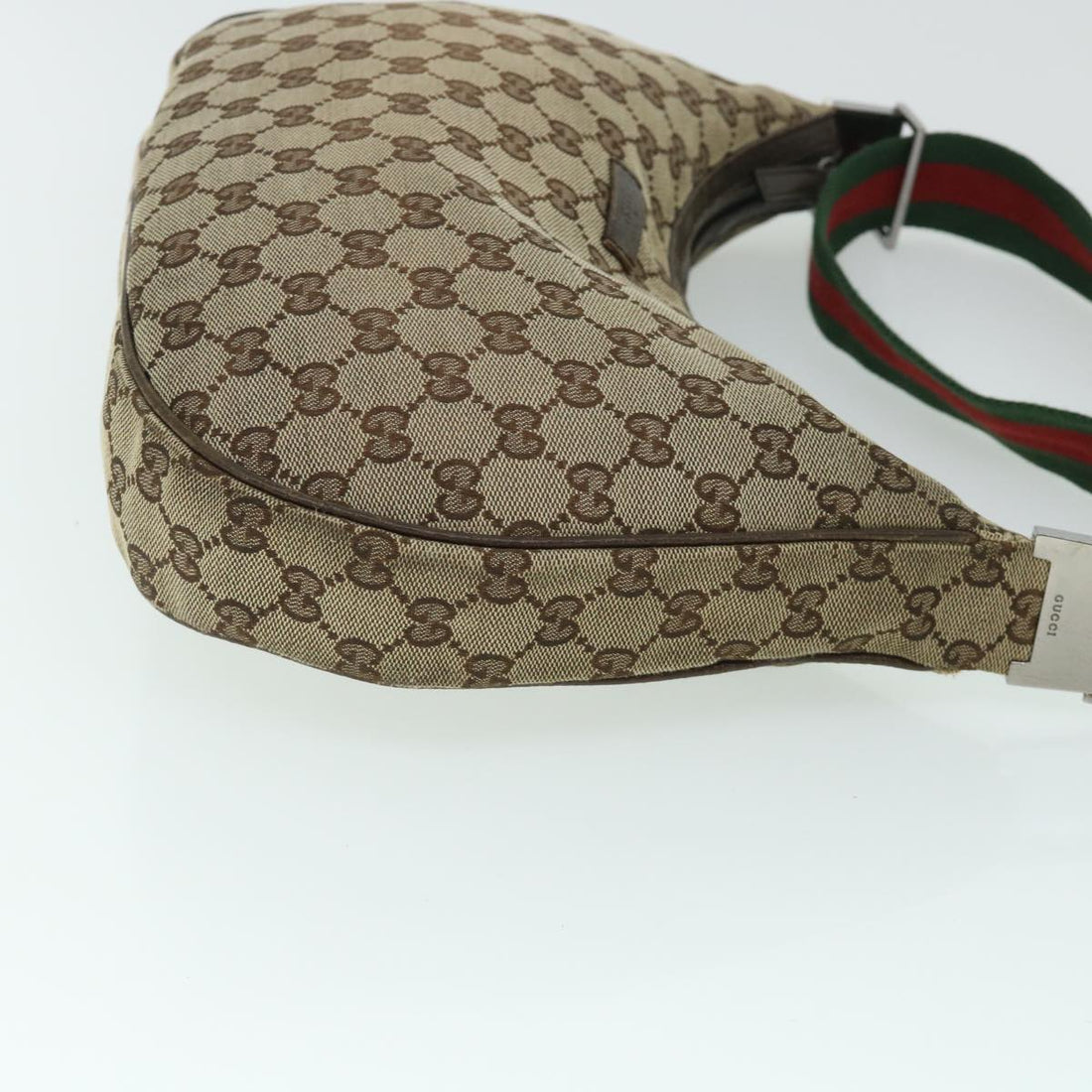GUCCI GG Canvas Web Sherry Line Shoulder Bag Beige Red Green 122790 ac2189
