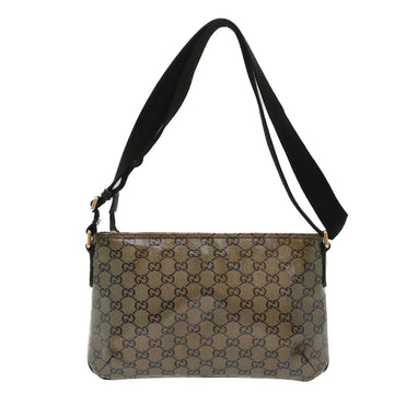 GUCCI GG Crystal Shoulder Bag Silver 189749 ac2190