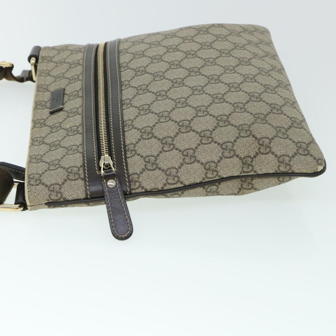 GUCCI GG Canvas Shoulder Bag PVC Leather Beige 295257 ac2197