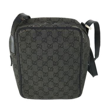 GUCCI GG Canvas Shoulder Bag Black 03136 ac2200