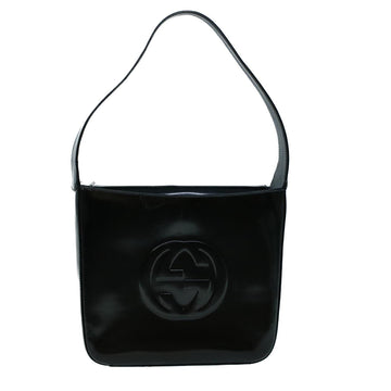 GUCCI Shoulder Bag Patent leather Black ac2278