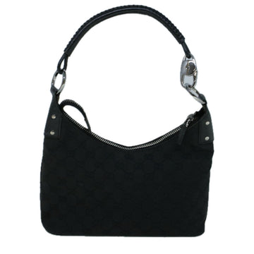 GUCCI GG Canvas Shoulder Bag Black 115002 ac2280
