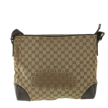 GUCCI GG Canvas Shoulder Bag Beige 110054 ac2320