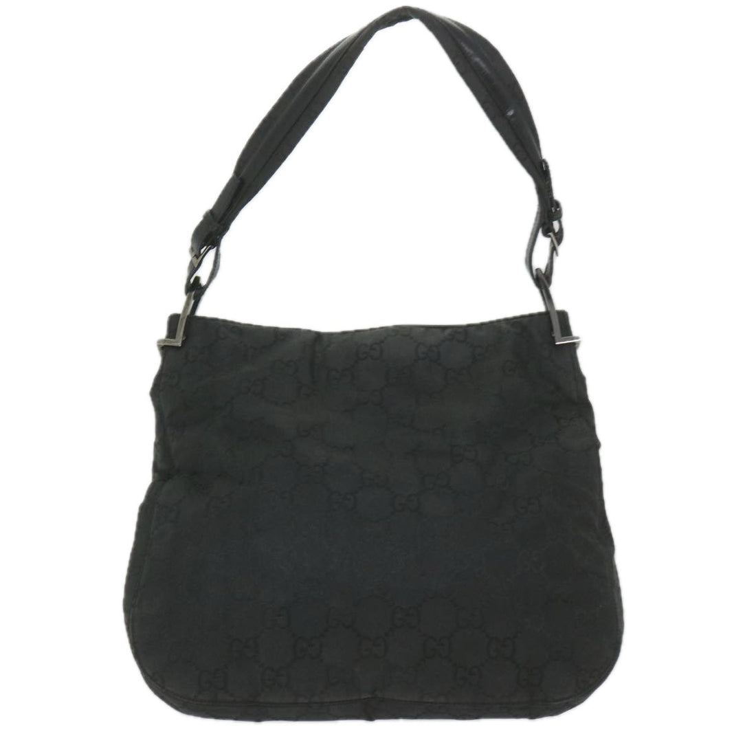 GUCCI GG Canvas Shoulder Bag Nylon Black ac2333
