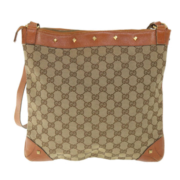 GUCCI GG Canvas Shoulder Bag Beige 120894 ac2335