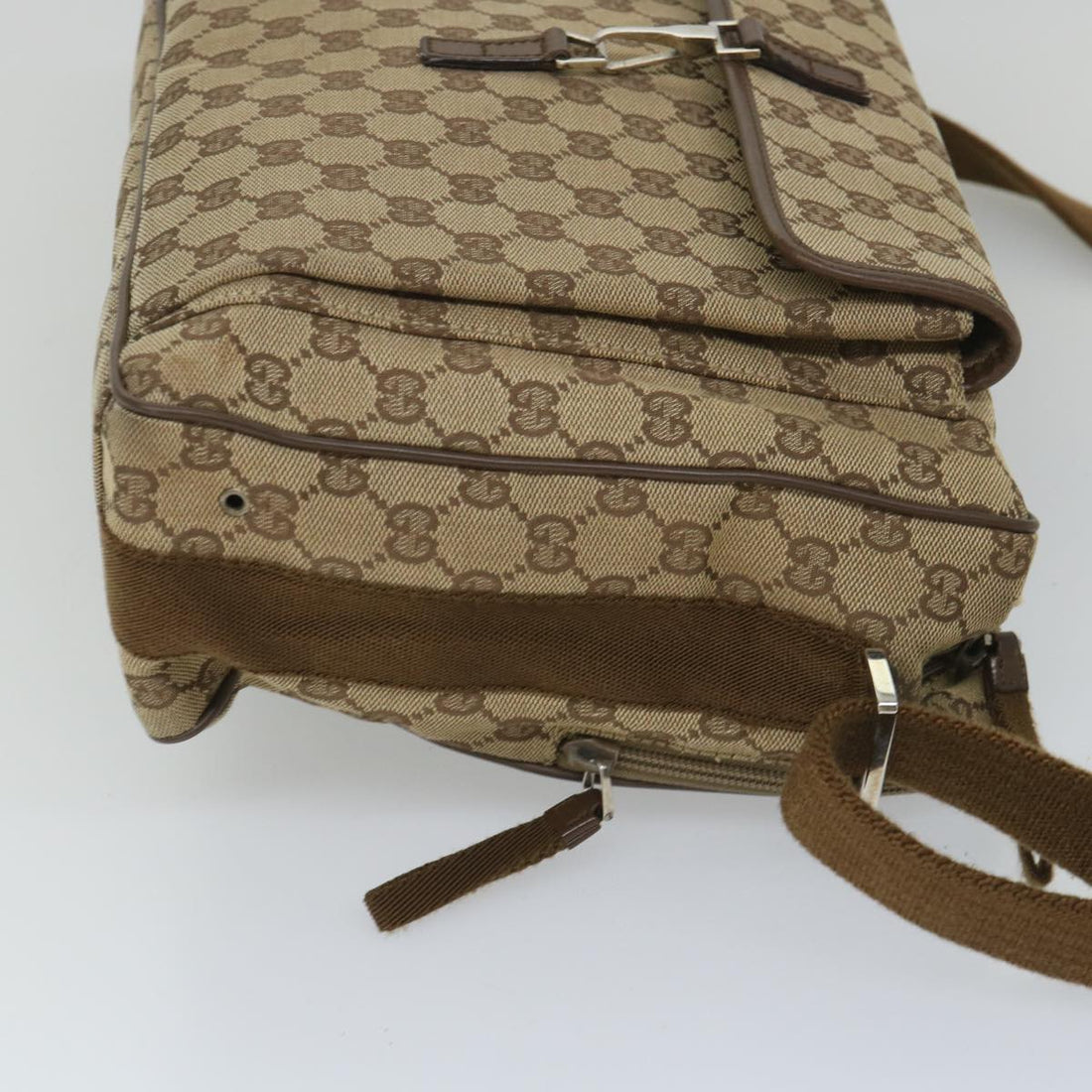 GUCCI GG Canvas Shoulder Bag Beige 90474 213532 ac2380