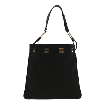 GUCCI GG Canvas Shoulder Bag Black 001 4021 3444 ac2470