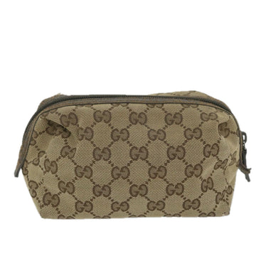 GUCCI GG Canvas Pouch Beige 29595 ac2497
