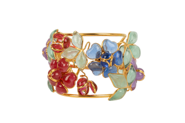 Bracelet manchette fleurs Augustine