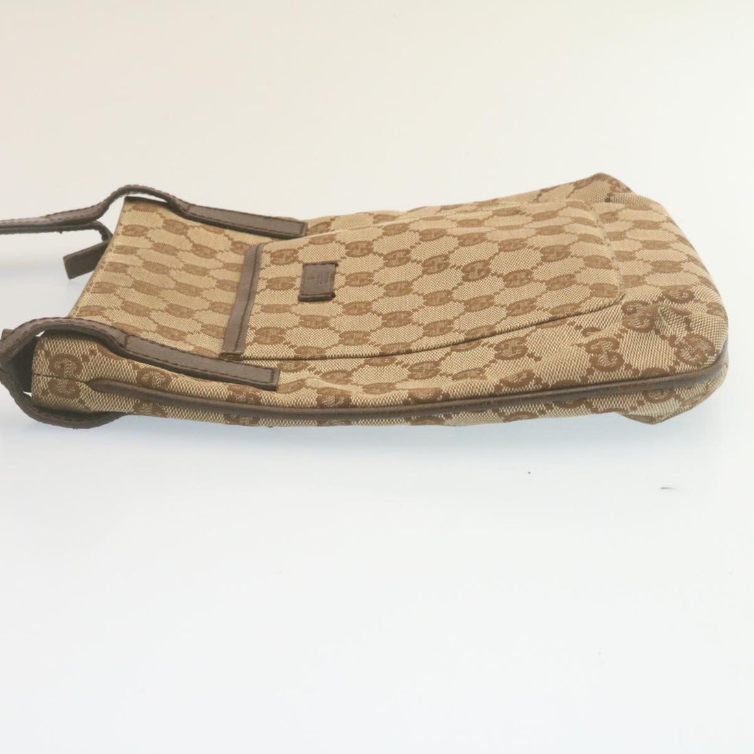 GUCCI GG Canvas Shoulder Bag Beige 122793 ac588