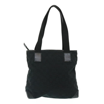 GUCCI GG Canvas Tote Bag Black ac596