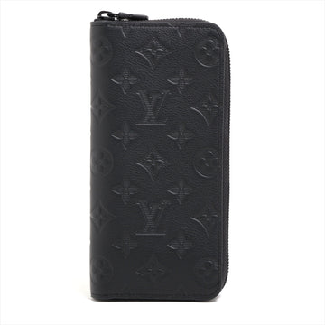Louis Vuitton Shadow Zippy Wallet Vertical M62902 Black Round Zippe Wallet