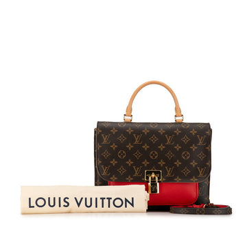 Louis Vuitton Monogram Marinian Handbag 2WAY M44286 Brown Coclico PVC Leather  Louis Vuitton
