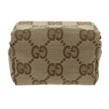 GUCCI GG Canvas Pouch Beige ac929