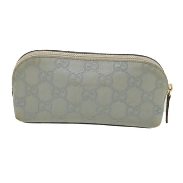 GUCCI GG Canvas Guccissima Pouch Blue ac961